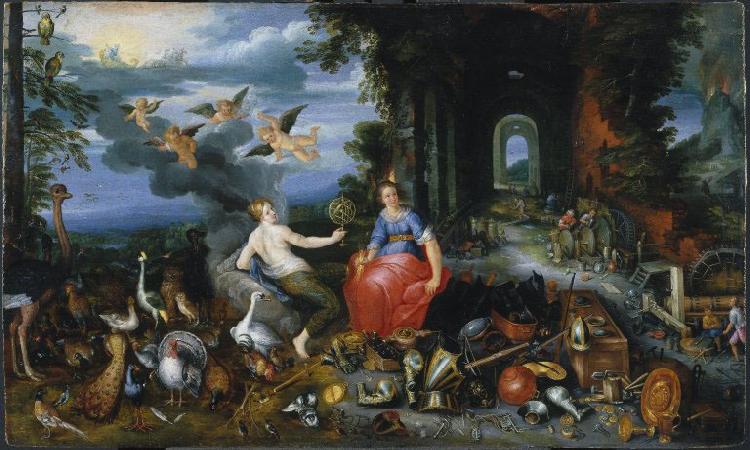Frans Francken II Allegory of Air and Fire oil painting picture